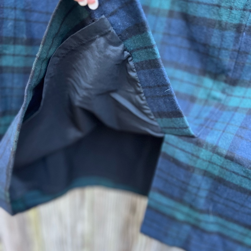 LL BEAN Tartan Black Watch Plaid Skirt Women’s 22W - Picture 10 of 12